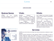 Tablet Screenshot of caimex.com